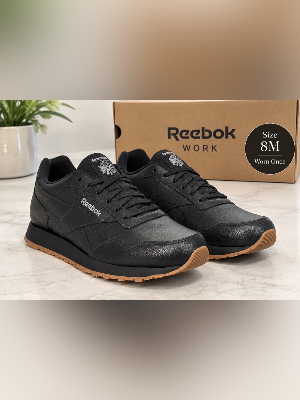 Reebok Work Harman Women’s Composite Toe Safety Shoes Black [8M]